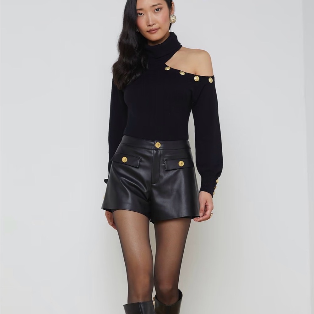 Lagence leather shorts size 4 brand new